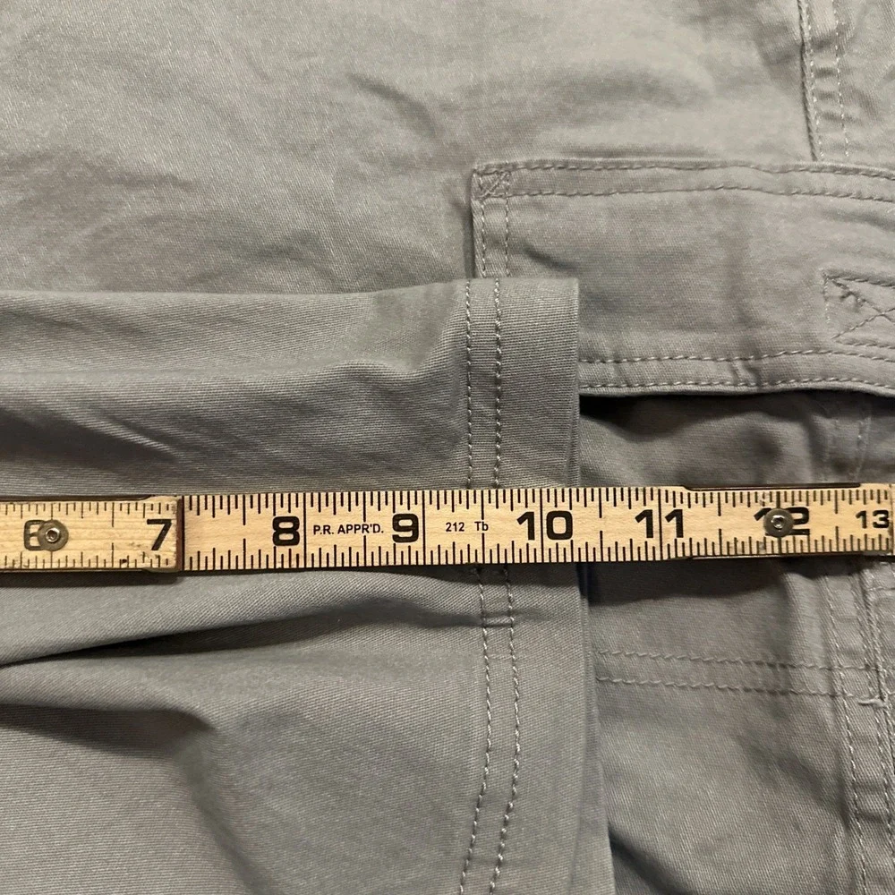 Chaps Men's Seacoast Wash Cargo Shorts Griffin Gray Size 46 10